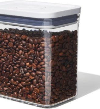 OXO Good Grips POP Container – Airtight 1.7 Qt for Coffee and More Food Storage, Rectangle, Clear